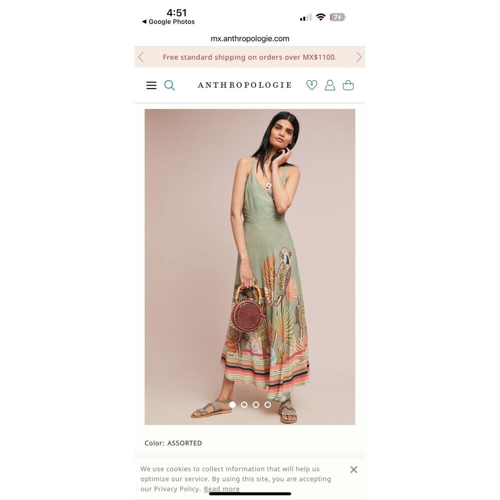 - ✨NEW✨Farm Rio ✨XS NWT Tropical Farm Rio Dress Anthropologie